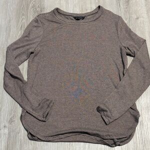 Banana Republic Brown Striped Long Sleeve Tee-EUC